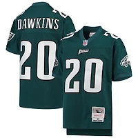 Maillot de joueur retraité Mitchell & Ness Brian Dawkins Midnight Green Philadelphia Eagles 2004 Legacy pour jeunes