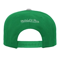 Youth Mitchell & Ness Kelly Green Philadelphia Eagles Team Two-Tone Snapback Hat