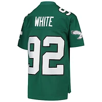 Maillot de joueur retraité Mitchell & Ness Reggie White Green Philadelphia Eagles 1990 Legacy pour jeunes