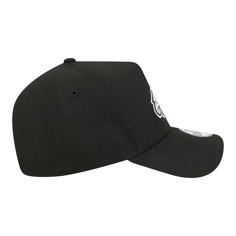 Casquette ajustable New Era noire Philadelphia Eagles 9FORTY pour jeunes