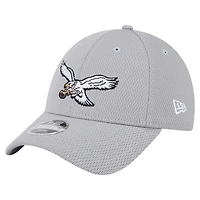 Youth New Era Gray Philadelphia Eagles Main 9FORTY Adjustable Hat