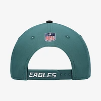 Youth New Era  Midnight Green/Black Philadelphia Eagles 2026 NFL Draft Pre-Curved 9FIFTY Snapback Hat
