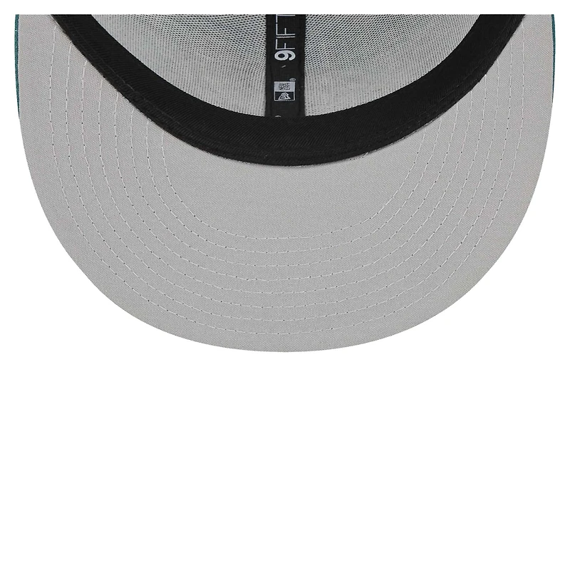 Casquette Snapback 9FIFTY Snapback pour jeunes des Philadelphia Eagles Main Trucker New Era vert nuit