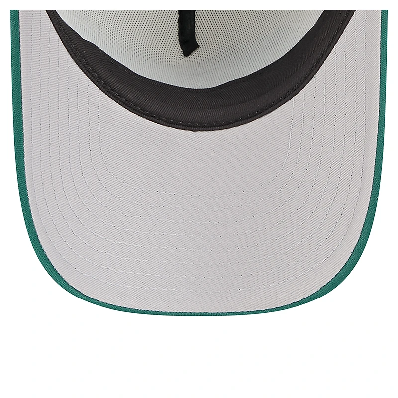 Youth New Era White/Green Philadelphia Eagles Streak 9FORTY A-Frame Adjustable Hat
