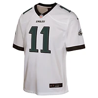Nike A.J. pour jeunes Maillot de match marron et blanc des Eagles Philadelphie
