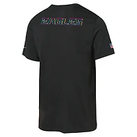 T-shirt Nike noir Philadelphia Eagles 2025 NFL Crucial Catch Tri-Blend Dri-FIT pour jeune