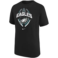 T-shirt Nike noir pour jeune Philadelphia Eagles Icon Legend