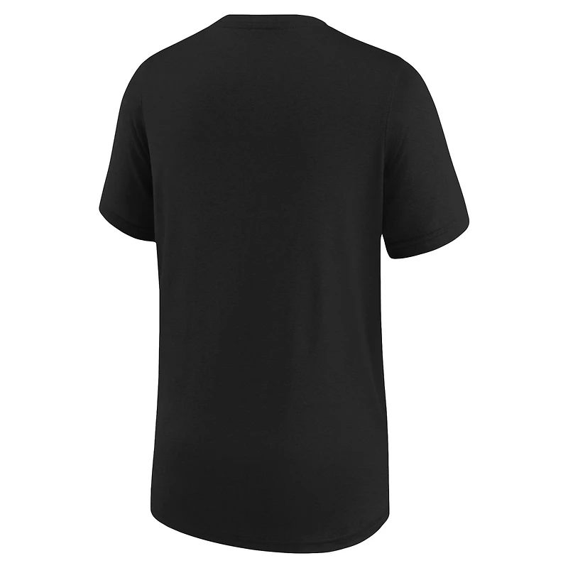 T-shirt Nike noir pour jeunes Eagles de Philadelphie Legend Icon
