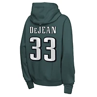 Youth Nike Cooper DeJean Midnight Green Philadelphia Eagles Name & Number Club Fleece Hoodie