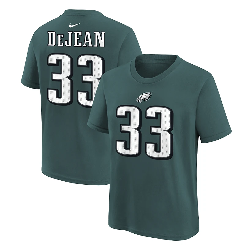 Youth Nike Cooper DeJean Midnight Green Philadelphia Eagles Player Name & Number T-Shirt