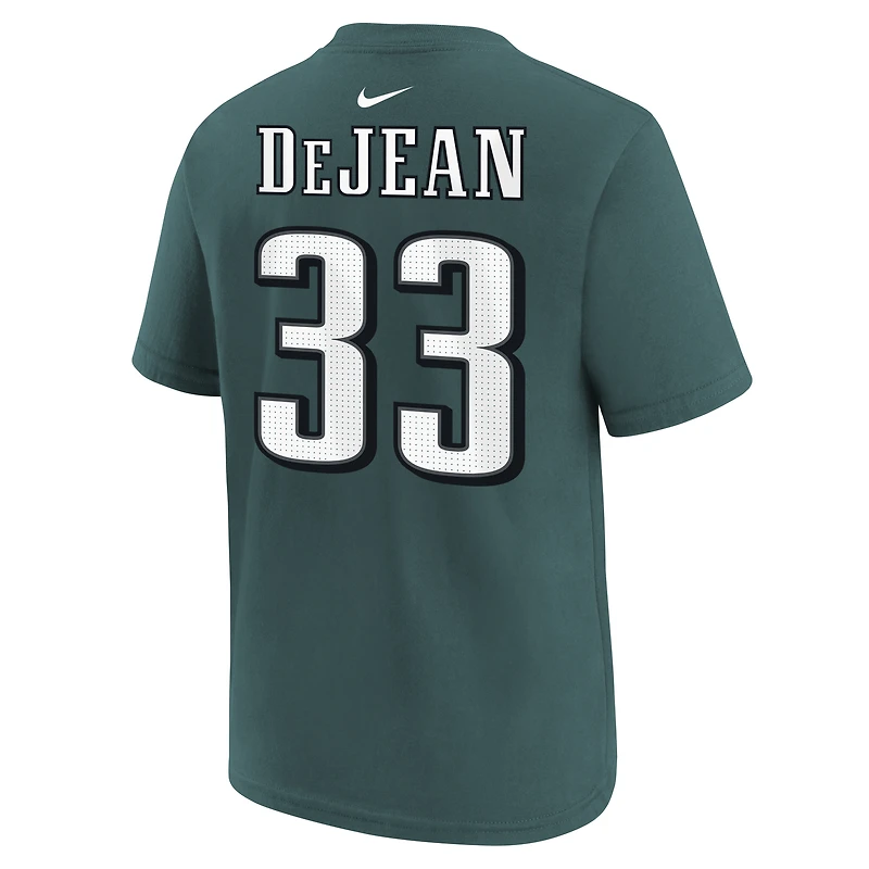 Youth Nike Cooper DeJean Midnight Green Philadelphia Eagles Player Name & Number T-Shirt