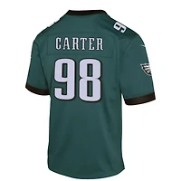 Youth Nike Jalen Carter Midnight Green Philadelphia Eagles Game Player Jersey