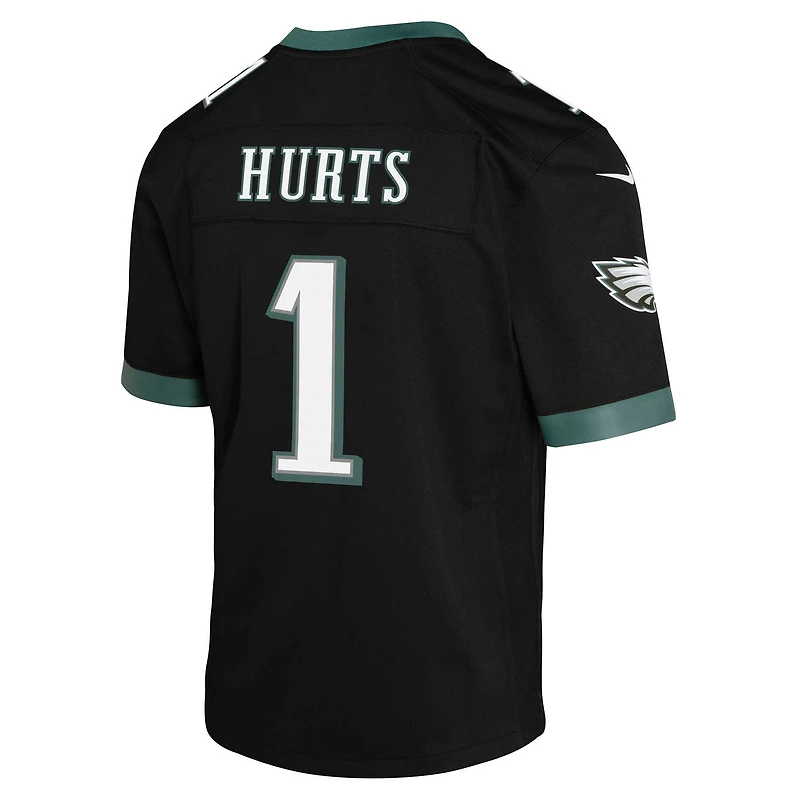 Maillot Nike Jalen Hurts noir pour jeune des Philadelphia Eagles