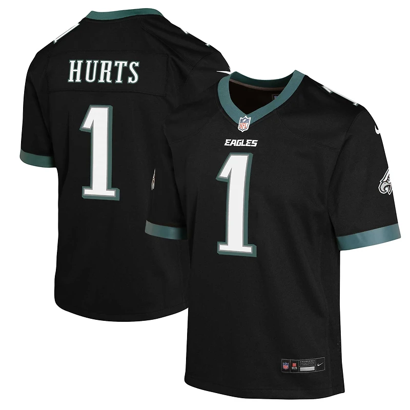 Maillot Nike Jalen Hurts noir pour jeune des Philadelphia Eagles