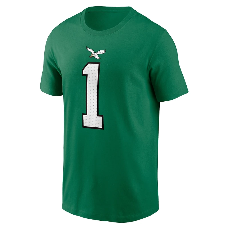 Youth Nike Jalen Hurts Kelly Green Philadelphia Eagles Player Name & Number T-Shirt