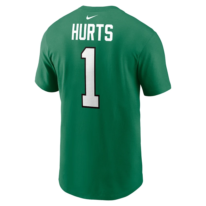 Youth Nike Jalen Hurts Kelly Green Philadelphia Eagles Player Name & Number T-Shirt