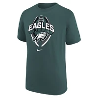 T-shirt Nike Icon Legend vert nuit pour jeune des Philadelphia Eagles