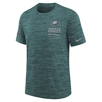 Youth Nike  Midnight Green Philadelphia Eagles Sideline Velocity Dri-FIT T-Shirt