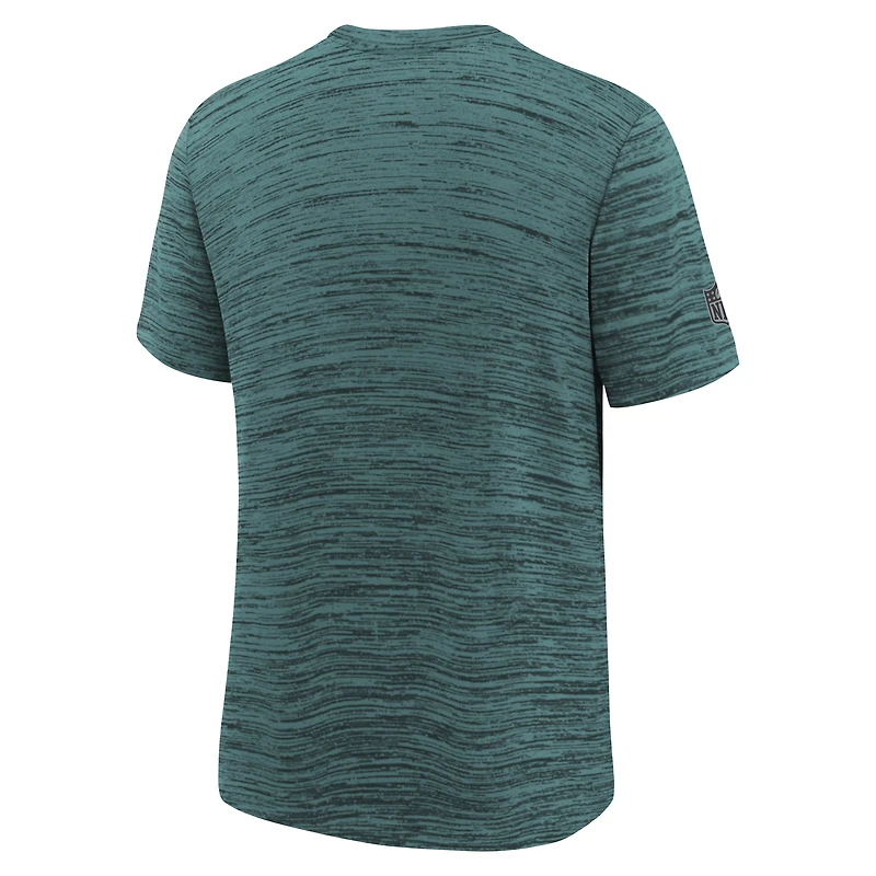 Youth Nike Midnight Green Philadelphia Eagles Sideline Velocity Dri-FIT T-Shirt