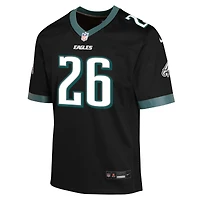 Youth Nike Saquon Barkley Black Philadelphia Eagles Alternate Game Jersey