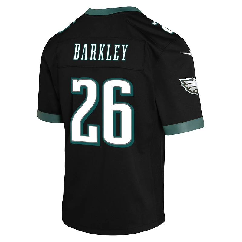 Youth Nike Saquon Barkley Black Philadelphia Eagles Alternate Game Jersey