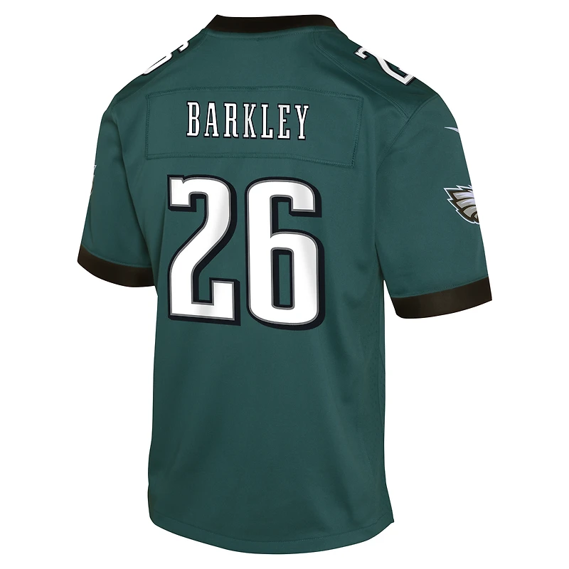 Maillot de match Nike Saquon Barkley vert pour jeunes des Philadelphia Eagles