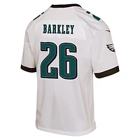 Youth Nike Saquon Barkley White Philadelphia Eagles Game Jersey