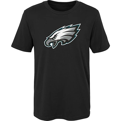 Youth Outerstuff Black Philadelphia Eagles Primary Logo T-Shirt