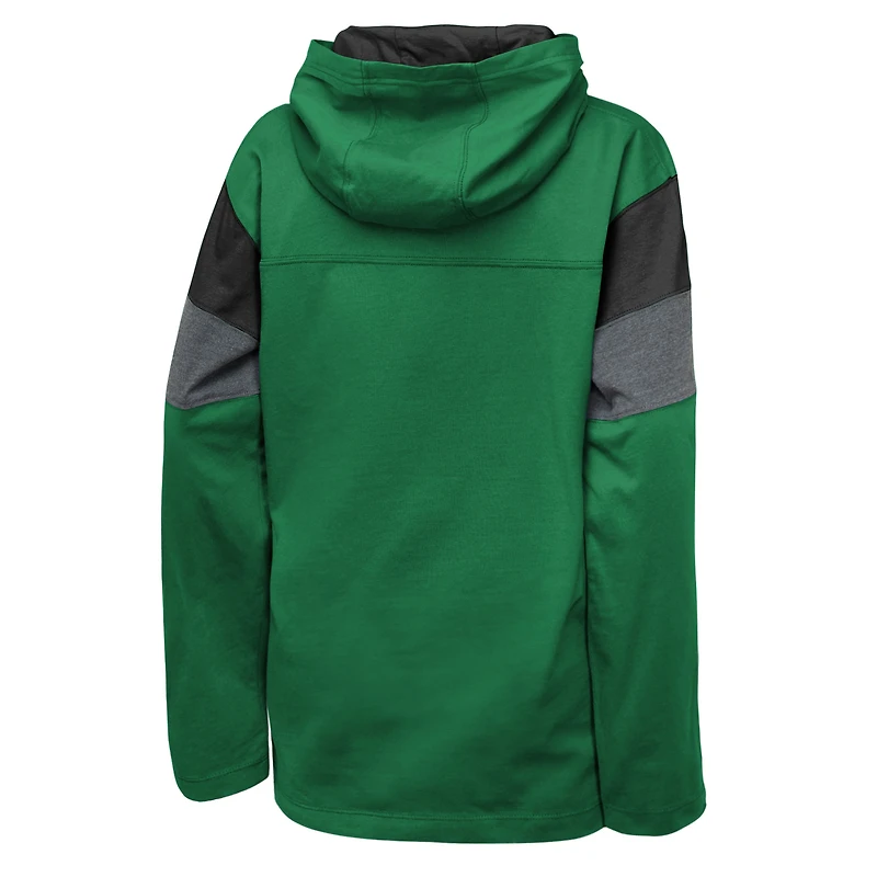T-shirt à capuche manches longues et pour jeunes Outerstuff Kelly Green des Philadelphia Eagles