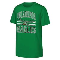 T-shirt vert Kelly de style friperie pour jeunes Outerstuff des Philadelphia Eagles