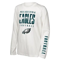 Ensemble de t-shirts the Mix vert nuit des Philadelphia Eagles pour jeunes Outerstuff