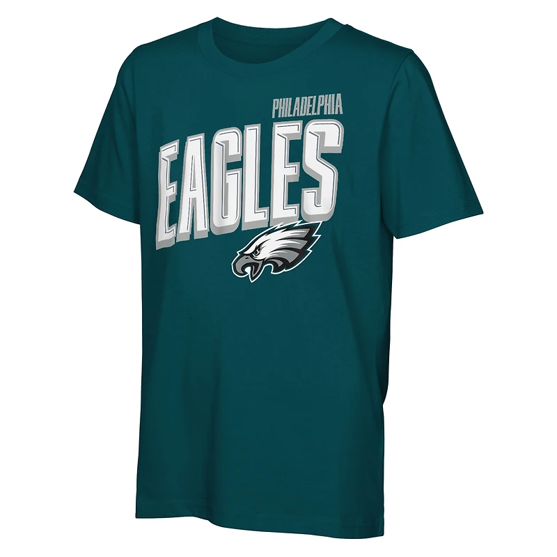 Ensemble de t-shirts the Mix vert nuit des Philadelphia Eagles pour jeunes Outerstuff