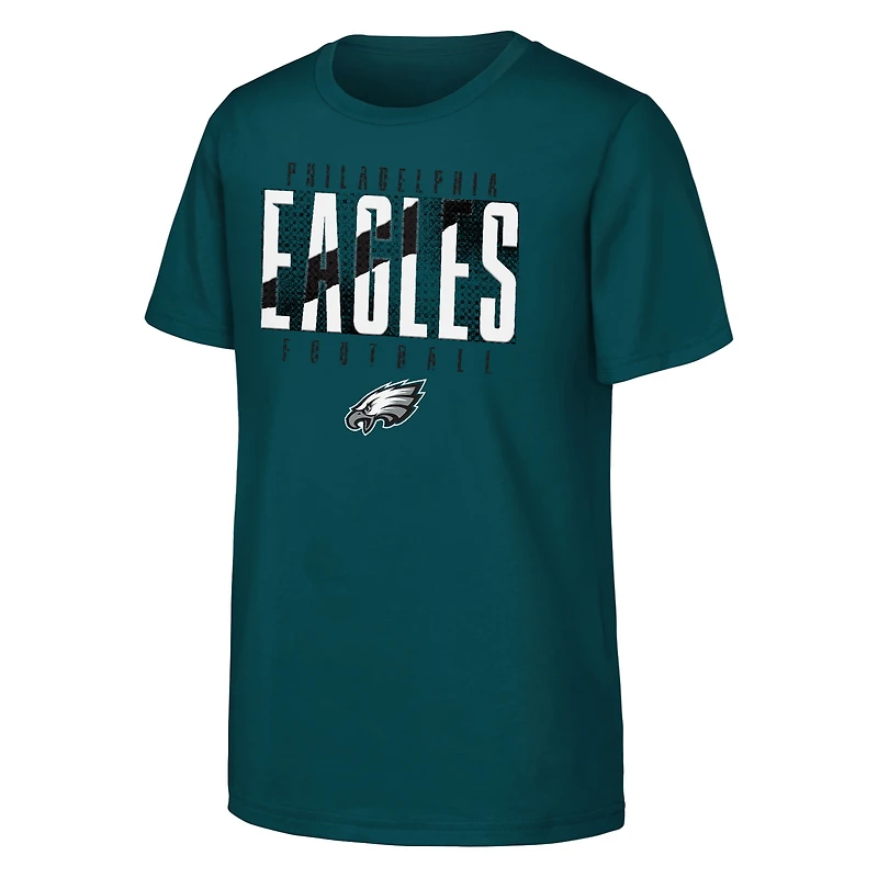 Youth Outerstuff Midnight Green Philadelphia Eagles Posterize T-Shirt