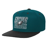 Casquette snapback dégradée vert nuit des Philadelphia Eagles pour jeunes Outerstuff
