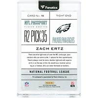 Zach Ertz Philadelphia Eagles Autographed 2013 Panini Prestige NFL Passport #16 Rookie Card