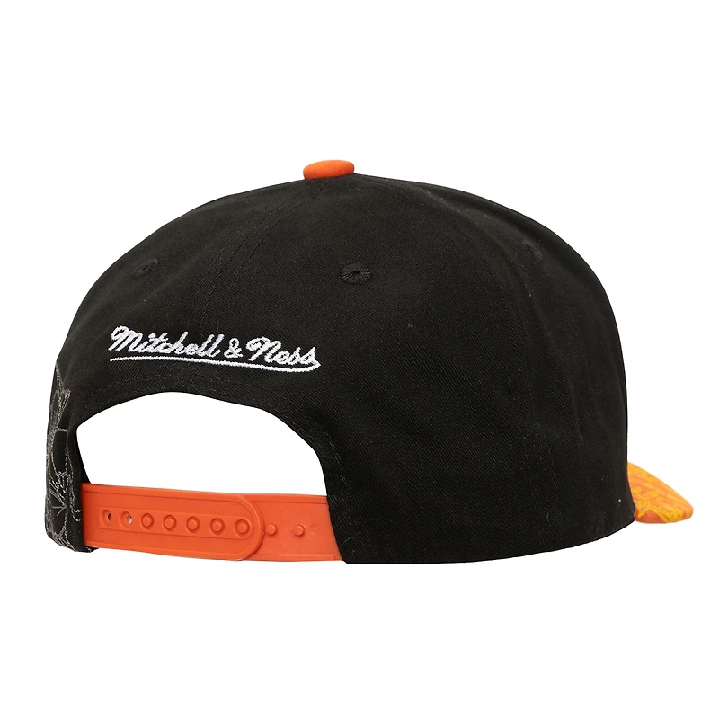 Mitchell & Ness Black/Orange Philadelphia Flyers May Flowers Pro Crown Adjustable Hat