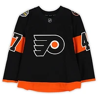 Andrew MacDonald Philadelphia Flyers Practice-Used #47 Black Reebok Jersey vs. Pittsburgh Penguins on February 25, 2017 - NHL Stadium Series - Worn During Warm-Ups