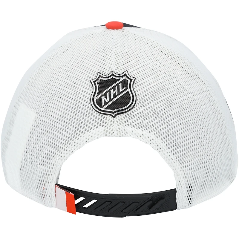 Casquette Fanatics Draft autographiée par Bill Barber des Flyers de Philadelphie avec inscription « HOF 90 »