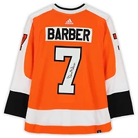 Bill Barber Philadelphia Flyers Autographed Orange adidas Jersey