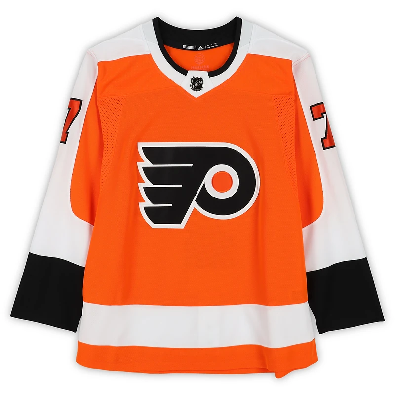 Bill Barber Philadelphia Flyers Autographed Orange adidas Jersey