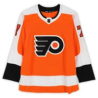 Bill Barber Philadelphia Flyers Autographed Orange adidas Jersey