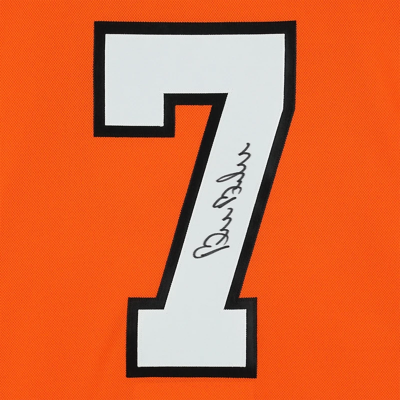 Bill Barber Philadelphia Flyers Autographed Orange adidas Jersey