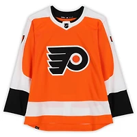 Bill Barber Philadelphia Flyers Autographed Orange adidas Jersey with "HOF 90" Inscription