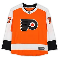 Maillot orange autographié par Bill Barber des Flyers de Philadelphie (Fanatics Breakaway) avec inscription « HOF 90 »