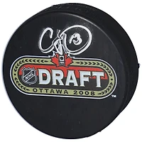 Cam Atkinson Philadelphia Flyers Autographed 2008 NHL Draft Logo Hockey Puck