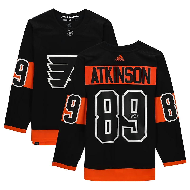 Cam Atkinson Philadelphia Flyers Autographed Black Alternate Adidas Authentic Jersey