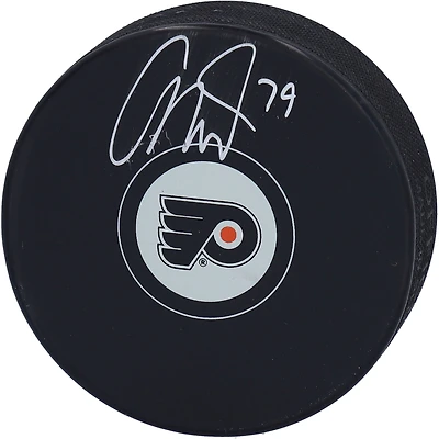 Rondelle de hockey autographiée par Carter Hart des Flyers de Philadelphie