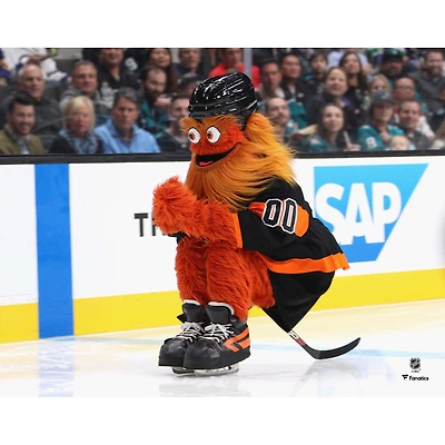 Photographie de célébration du maillot noir non signé des Flyers Philadelphie