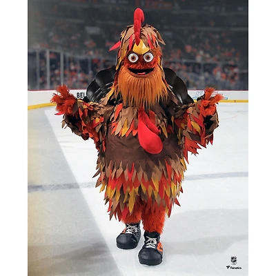 Photographie non signée de la dinde Thanksgiving des Flyers Philadelphie