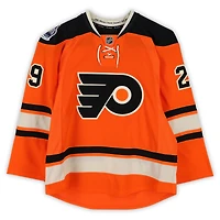 Maillot orange Reebok n° 29 porté par Harry Zolnierczyk (Flyers de Philadelphie) lors de l'entraînement contre les Rangers de New York le 2 janvier 2012 - Classique hivernale de la LNH - Porté pendant l'échauffement